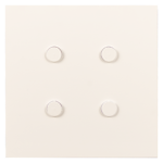 KNX Serenity Alu White 4F