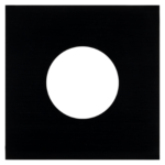 Espelho redondo 6 mm Alu Black 1F
