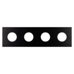 Espelho redondo 6 mm Alu Black 4F